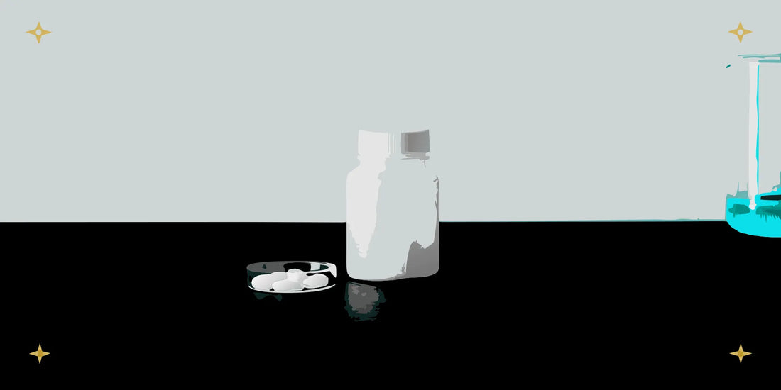 A bottle of glutathione supplements with a 1000 mg per day dose.