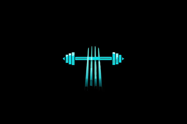 A blue barbell icon for the physical health component of the best corporate wellness programs.