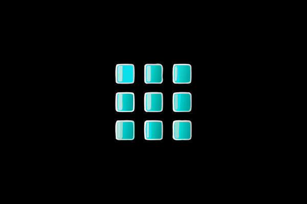 A dropper bottle and nine squares representing supplements to increase mitochondria for more energy.