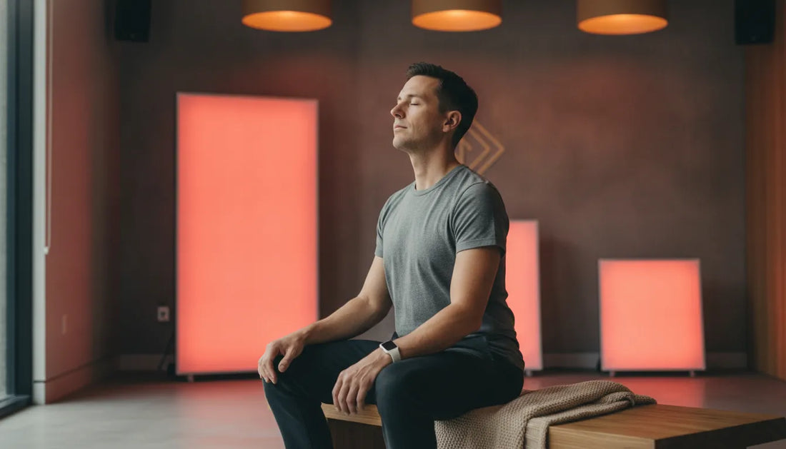 Biohacking technology devices in a modern wellness studio