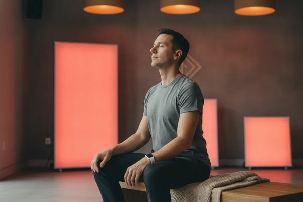 Biohacking technology devices in a modern wellness studio