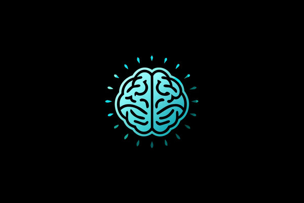 Human brain with glowing neural pathways and blue light frequencies representing flow state and neuroplasticity