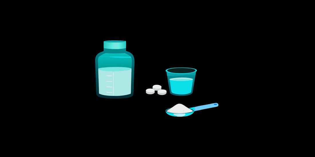Various forms of glutathione supplements for the recommended dose for skin whitening.