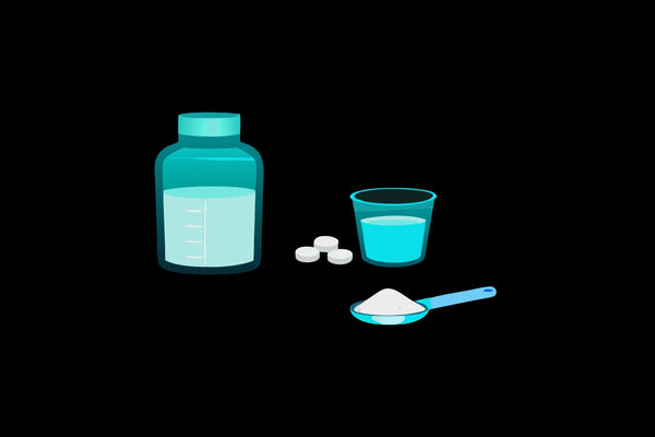Various forms of glutathione supplements for the recommended dose for skin whitening.