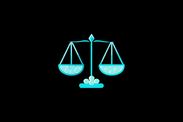 A scale icon weighing the side effects of a PQQ supplement.