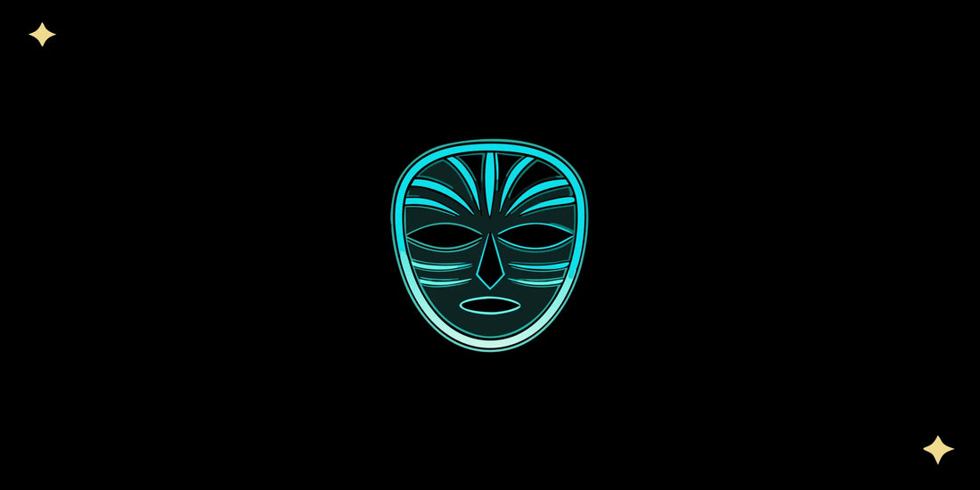 A glowing red light therapy mask used for its anti-aging and skin benefits.