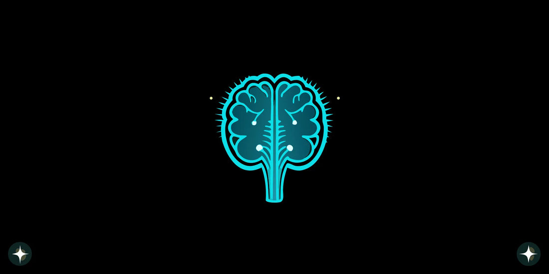 Digital illustration of the vagus nerve pathway from brainstem through the body with neural glow patterns