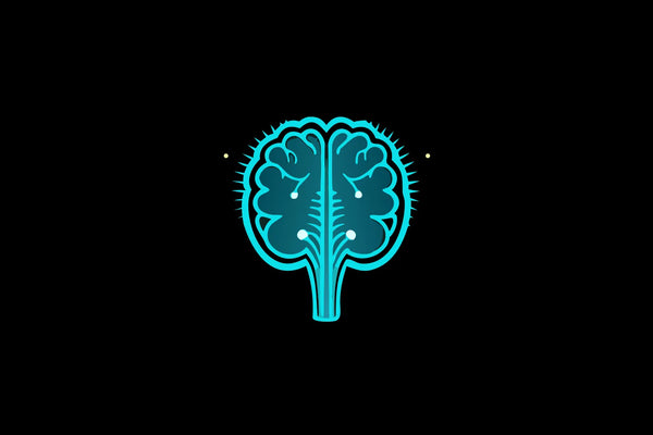 Digital illustration of the vagus nerve pathway from brainstem through the body with neural glow patterns