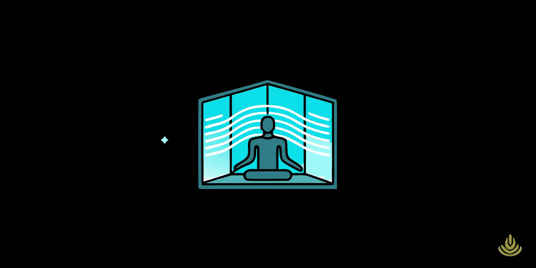 A person meditating as a form of relaxation therapy.