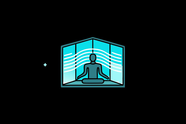 A person meditating as a form of relaxation therapy.