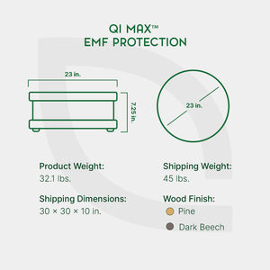 Qi Max: Weight, Color, and Dimensions