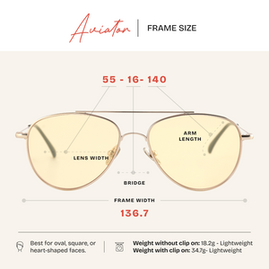 Aviator Magnetic Daytime Blue Light Blocker