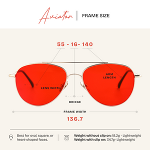 Aviator Magnetic Nightime Blue Light Blockers