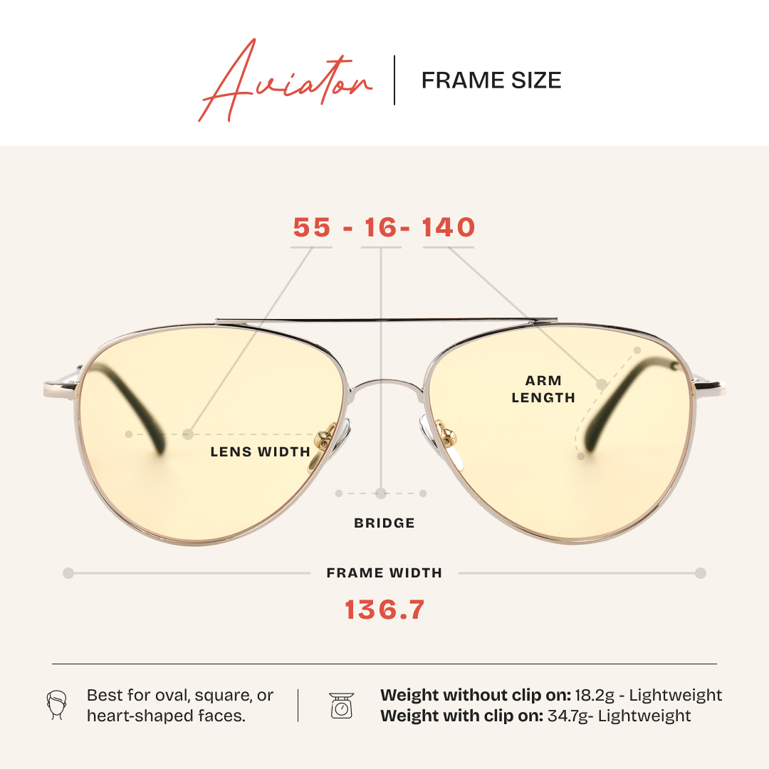 Aviator Magnetic Clip'N'Go 3-in-1 Blue Light Blockers