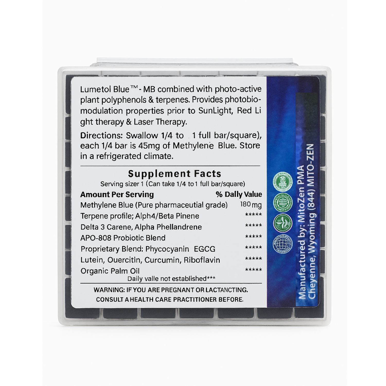Lumetol Blue™ Bar – Methylene Blue for Mitochondrial Power & Mental Clarity