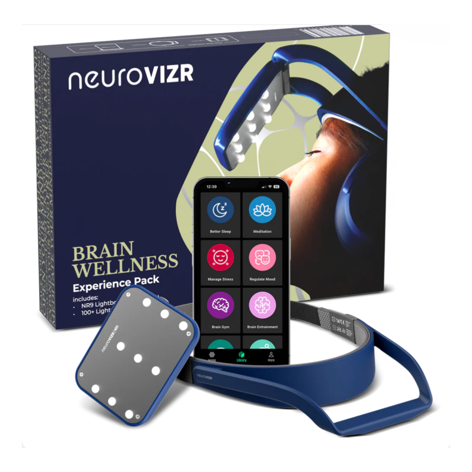 NeuroVIZR™ Light & Sound Headset for Brain Optimization